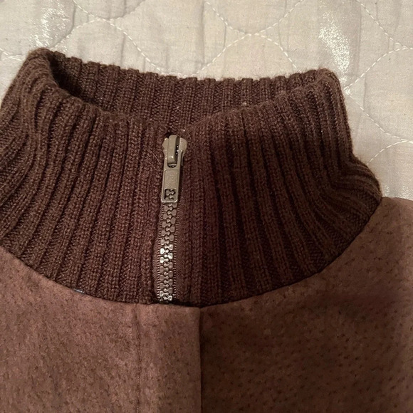 RUE21~VINTAGE~SUEDEBROWN SWEATER/JACKET~S-M - Picture 8 of 11